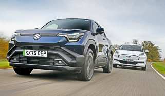 Suzuki e Vitara vs Ford Puma Gen-E - front tracking